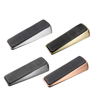 

uxcell Uxcell 1-2 Pcs Door Stopper, Wedge Holds Doors Firmly and Doesn’t Budge, Made of Rubber and Zinc Alloy