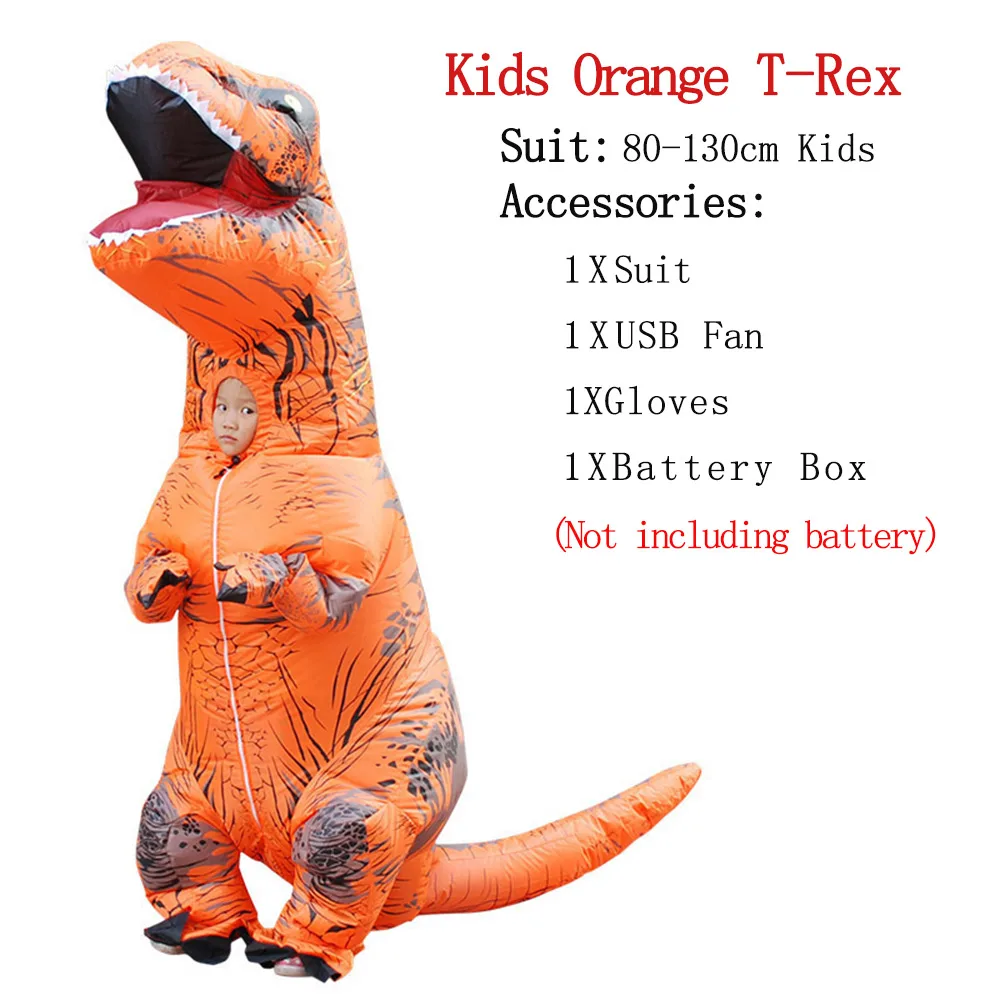 Kids Orange ET-Alien надувной костюм монстра страшный зеленый инопланетянин Косплей Костюм для взрослых Рождественская вечеринка фестиваль сцена - Цвет: Kids Orange