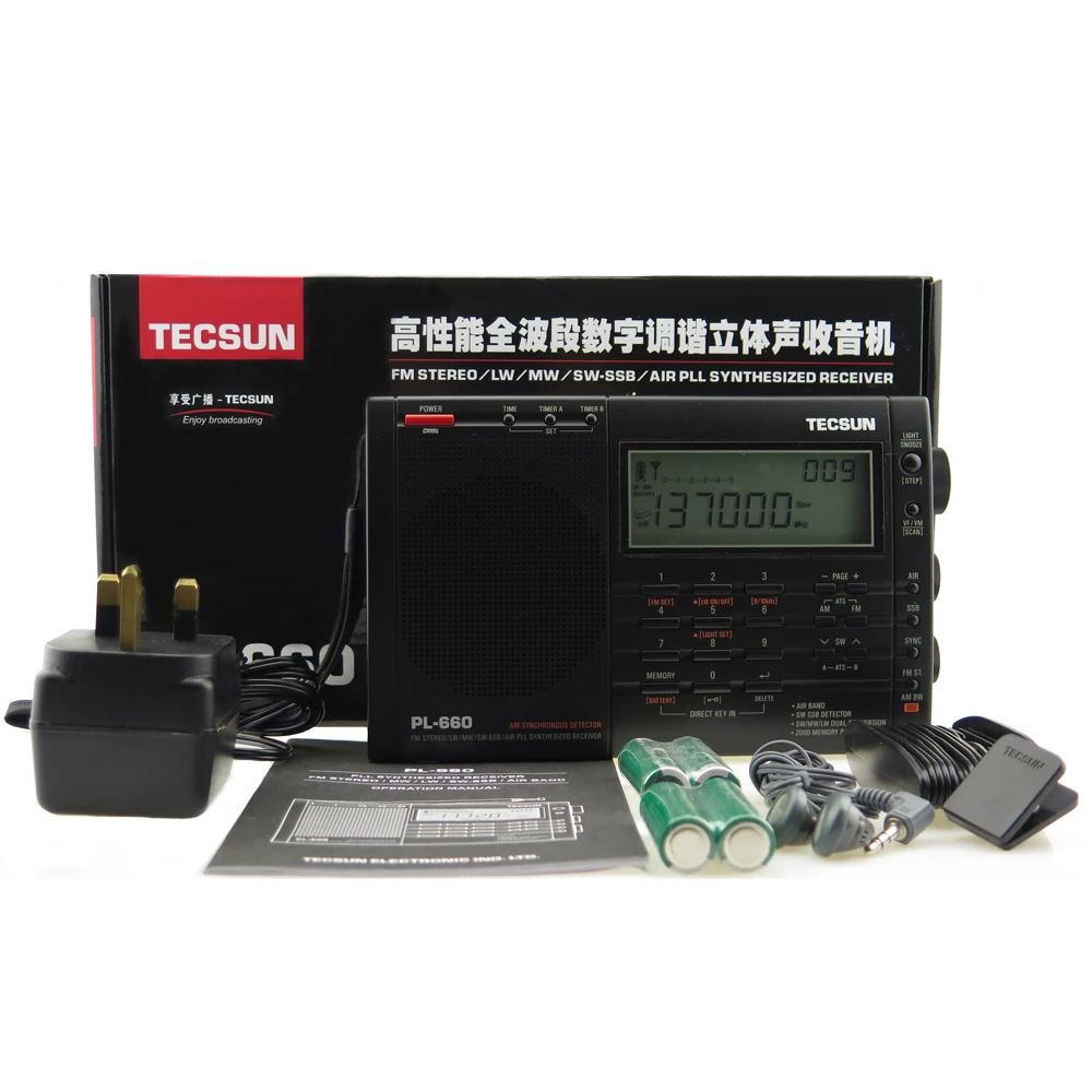 Радиоприемник авиационного диапазона Tecsun Высокочувствительный приемник FM/MW/SW/LW