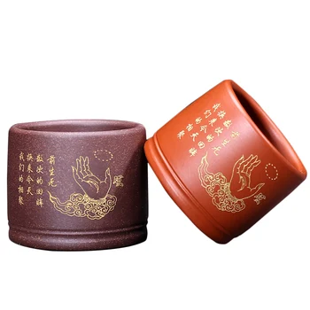 

100ml Tea Cup China Yixing Purple Clay Cup Puer Cups Tea Ceremony Teaware Master Tea Bowl Coffee Holder Teacups Decor Crafts