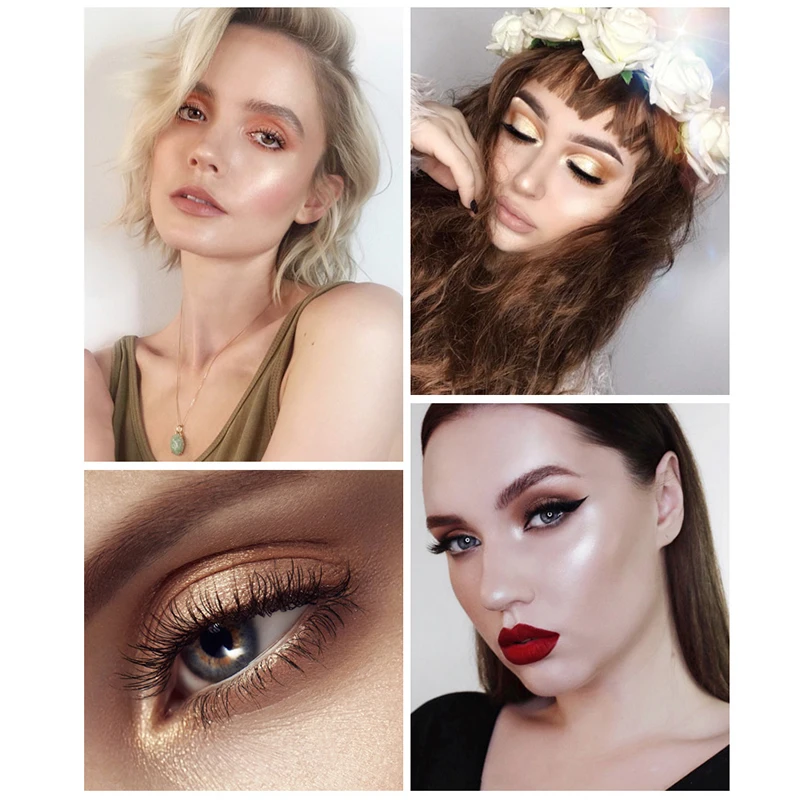 Горячая Распродажа Румяна highlighter пудра высокоглянцевые тени для век