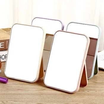

Multi-color ABS Materials Portable Foldable Makeup Mirror Cosmetic Mirror Women Beauty Makeup Tool Compact Pocket Mirror Espelho