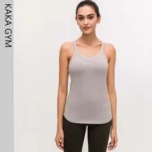 Для йоги и спорта; для женщин приталенная жилетка гибкий фитнес, спорт майка Топы Мягкий нейлон тренажерный зал без рукавов рубашки тренировки одежда
