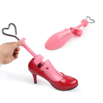 

2way Shoe Tree Shaper Mens Adjustable Shoetree Women High Heel Shoe Stretcher Professional Shoe Tree Pink Color