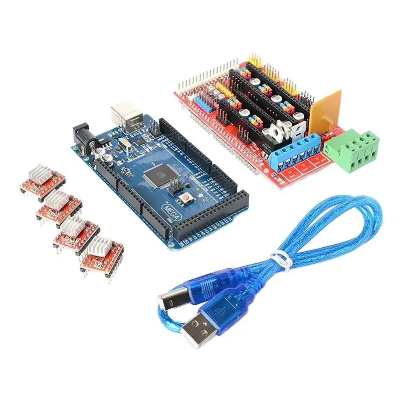 3d Принтер Комплект Мега 2560 плата+ RAMPS 1,4+ 4X A4988 для Arduino RepRap