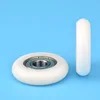 5pcs 10x40x10mm Nylon round type roller cam wheel white color POM delrin wrapped 6000ZZ bearing pulley plastic wheel ► Photo 2/3