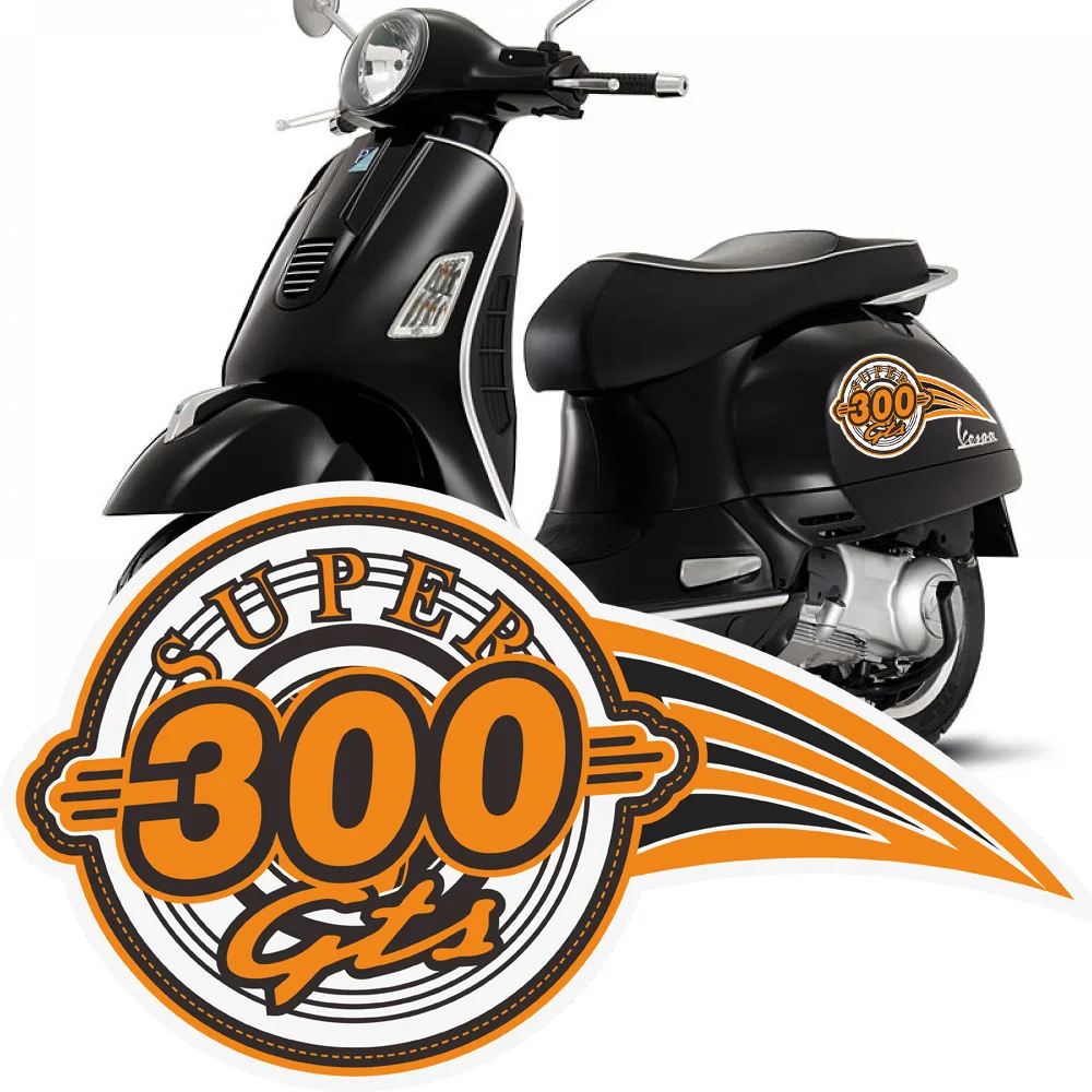 

Motorcycle Body Shell Decal Sticker For PIAGGIO VESPA GTS 300 GTS300 Sport Emblem Super Reflective Moto Sticker 2017 2018 2019