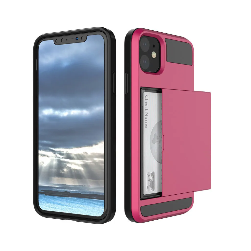 Чехол со слотом для карт для iPhone 11 чехол для iPhone 11 Pro 11 Pro Max кошелек TPU Жесткий чехол для телефона защитный чехол 19Sep