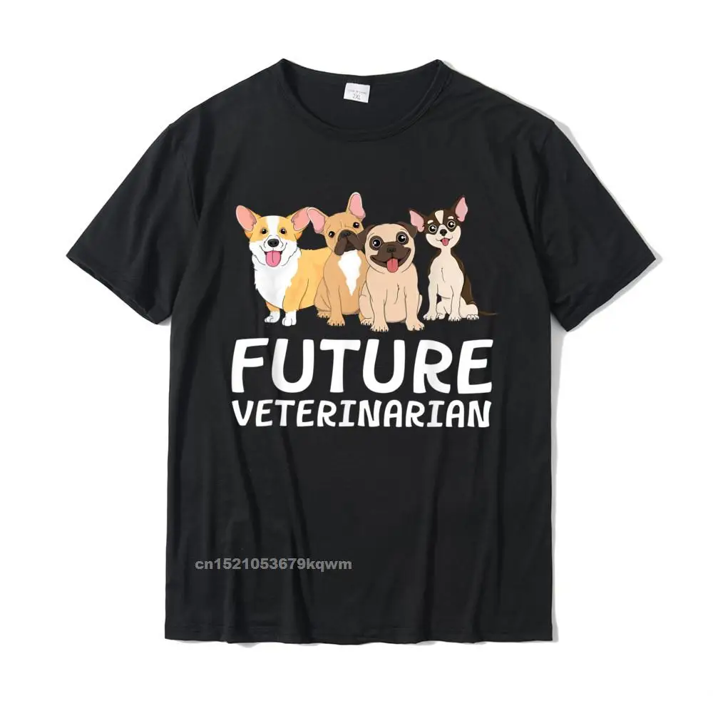  Custom Tops & Tees 2021 Hot Sale Short Sleeve Adult Tshirts TpicOriginaltitle Leisure Summer/Fall Tshirts O Neck Future Veterinarian Vet Tech Student Graduation Dogtor Dog T-Shirt__3366 black