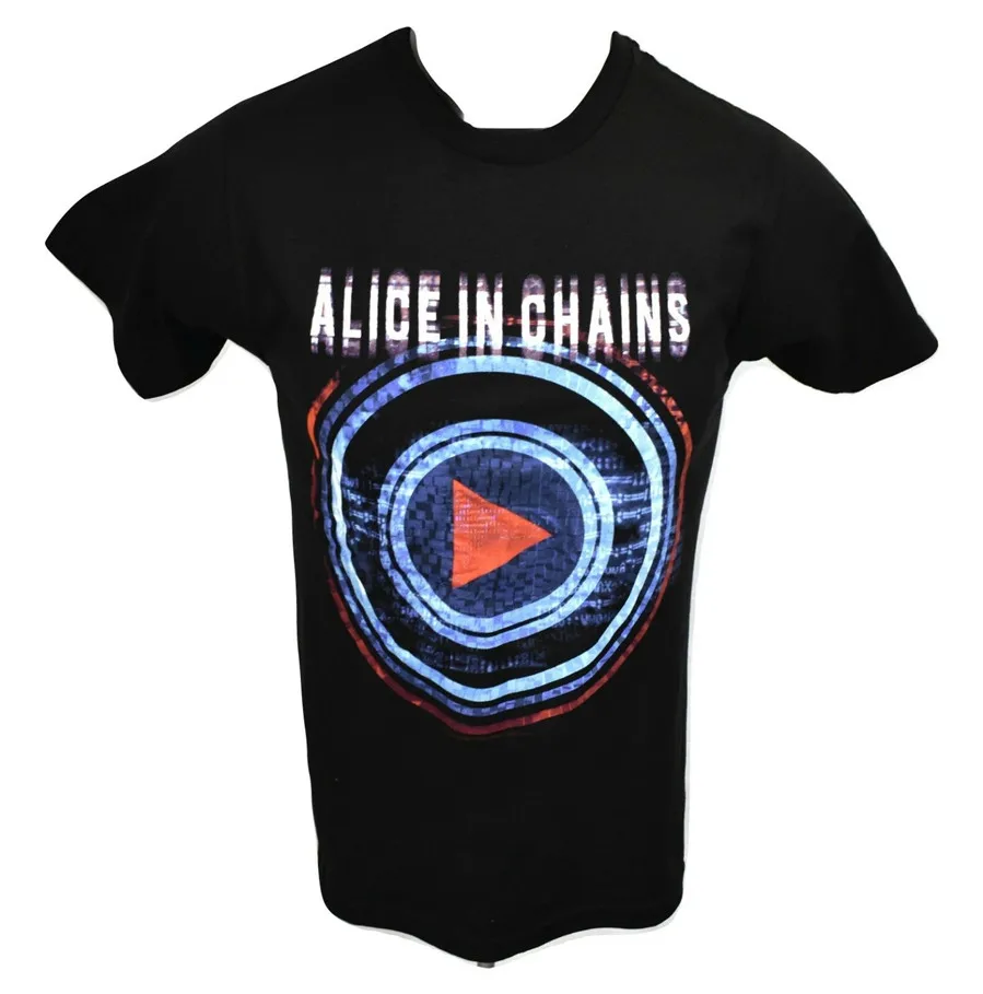 Алиса в цепях мужская игра здесь Тур рубашка новая S M L Xl 2Xl День рождения