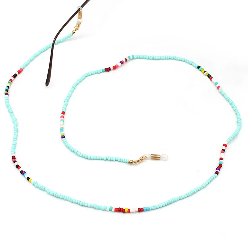 Fashion Reading Glasses Chain for Women Metal Sunglasses Cords Beaded Eyeglass Lanyard Hold Straps Eyewear Retainer