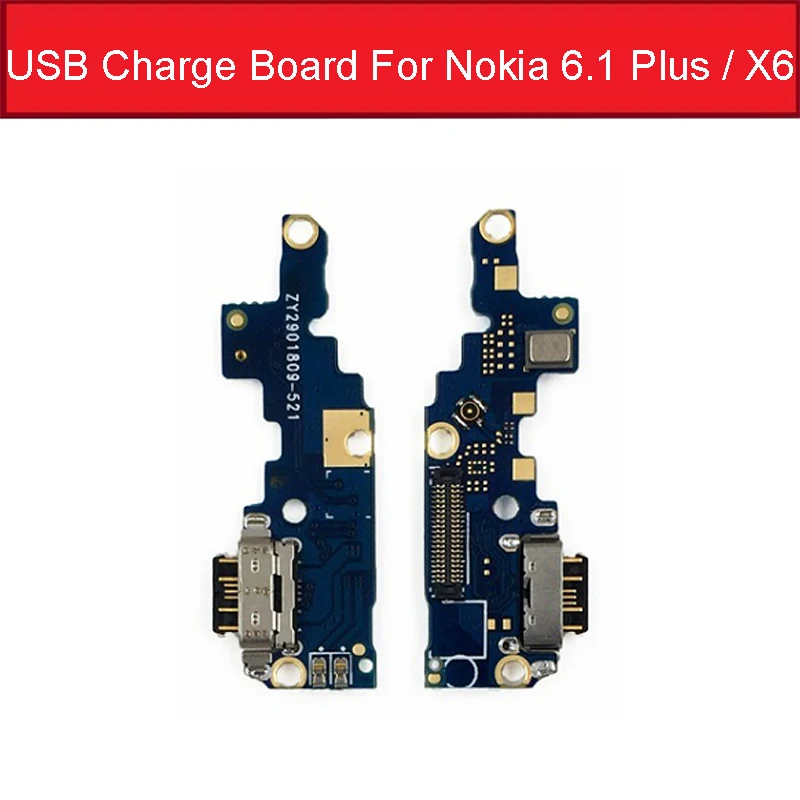 Copy 6.1 Plus X6 Зарядка через usb разъем для подключения микрофона Порты и разъёмы Разъем доска для Nokia 5,1 6,1 7,1 плюс X5 X6 X7 X71 Usb Зарядка гибкий кабель, сменная деталь - Цвет: Copy 6.1 Plus X6