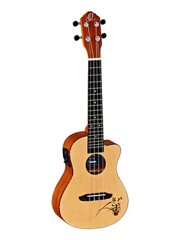 

Ru5ce bonfire series ukulele concert, with pickup, with cutout, Ortega