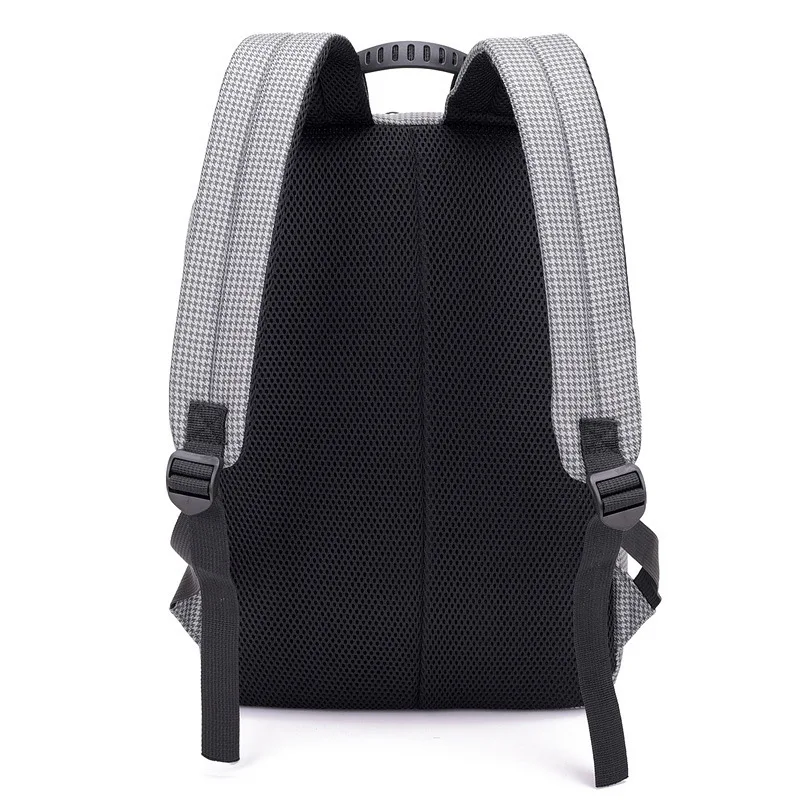 

New Style Business Travel Backpack Men Multi-functional USB Charging Computer Bag Dacron Schoolbag