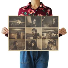 После того, как будет неуказанная фигура даты большая коллекция Ретро плакат из крафт-бумаги экран для помещений кафе декоративная живопись