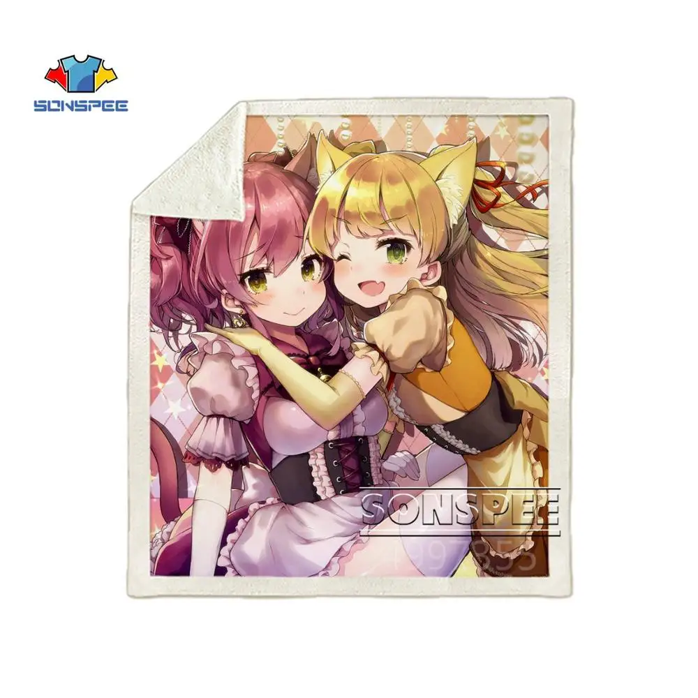 SONSPEE Idol Master Золушка девушки аниме дети взрослые 3d печать одеяло диване пододеяльник зимнее теплое постельное белье офисное одеяло для короткого сна - Цвет: 13