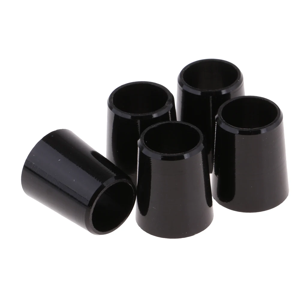 5pcs Black Golf Shaft Sleeve Ferrules .335 .370 Cap Adapter Ring 0.370 Iron Golf Ferrules Replacement