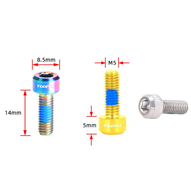 1 коробка 2 шт. болты для велосипеда M5x14mm MTB горный велосипед дорожный велосипед переключатель TC4