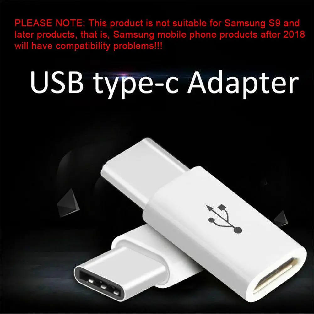 USB To Type C Adapter 5PC Micro USB Female To Type C Male Connector Charging Adapter Phone Accessories
