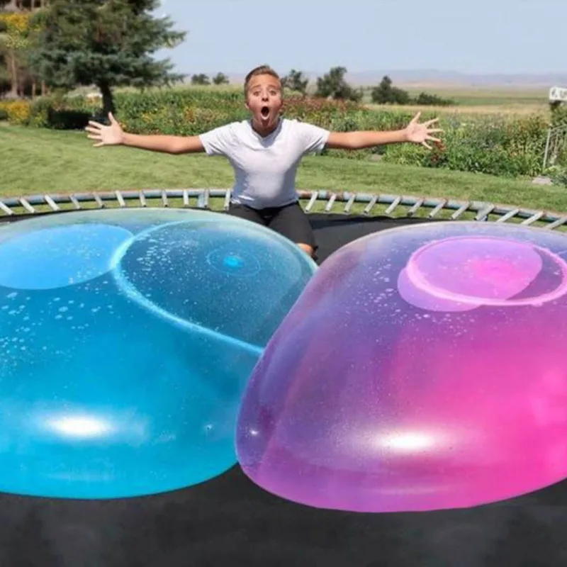 UK 120cm Inflatable Bubble Ball Super Soft Stretch Large Outdoor Water Balloons 