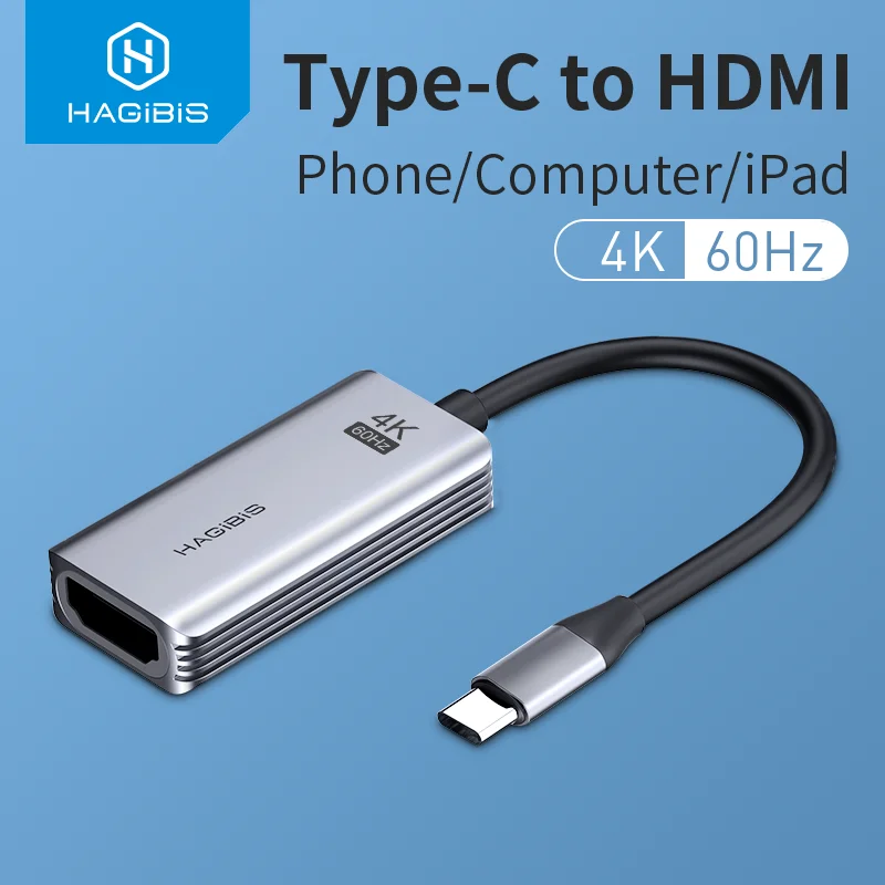 Adattatore Da Usb C A Hdmi Piedini 4K 60Hz/30Hz Tipo C Hdmi Per Macbook Pro Air Ipad Pro Pixelbook Xps Galaxy Thunderbolt 3