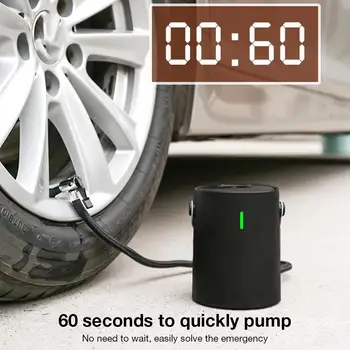 

Portable Car Air Pump 12V Wireless Electric Air Pump Charging Mini Handheld Tire Digital Display Inflator Bicycle Bike Auto Pump