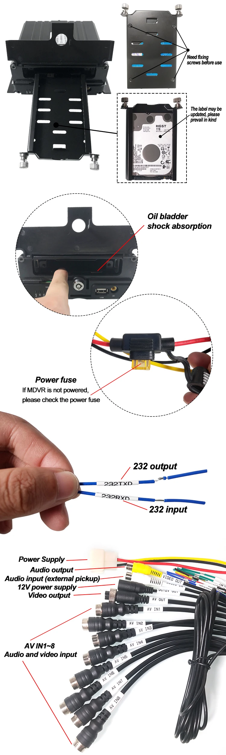 LSZ Source factory 8CH MDVR 4G gps wifi видеорегистратор HDD для такси или школьного автобуса или грузовика