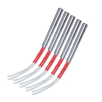 

80mm Length 5pcs Diameter 6.8.10.12mm Heating Element Mould Wired Cartridge Heater Electricity Generation