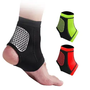 1 Pcs Enkel Ondersteuning Antislip Siliconen Enkelbrace Bescherming Ademend Gym Sport Voetbal Anti-Verstuikte Enkel Protector