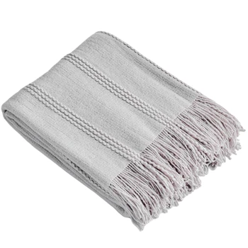 

Home Bedding Tassel Blanket Sofa Couch Cover Office Sleeper Cover Travel Plaid Picnic Quilt Four Season
