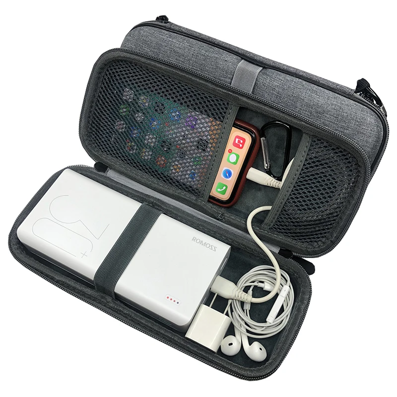 Newest EVA Hard Travel Protect Box Storage Bag Carrying Cover Case for ROMOSS Sense 8+ Power Bank 30000mAh Phone Bag