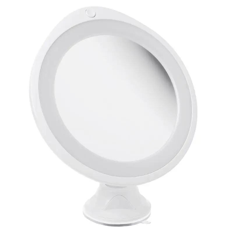 7X увеличительное зеркало для макияжа с светодиодный свет 360 градусов Поворотный дамское зеркальце