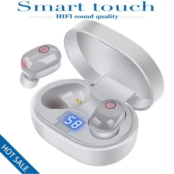 

tws5.0 Bluetooth headset binaural wireless universal heavy and low HiFi sound quality with microphone HD call smart touch