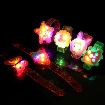 

Toys for Kids Cartoon Light-up Flash Wrist Hand Take Dance Colorful Luminous Party Stress Relief Toy Baby Girls Gift