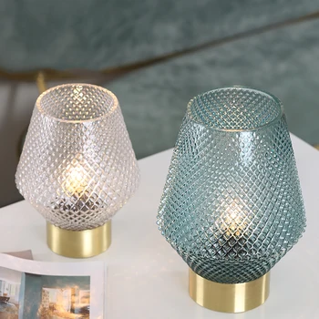 

Nordic Glass LED Table Lamp Art Deco Table Light Bedside Study Hotel Living Room Bedroom Desk Lamp Standing Lamp Luxury Lighting