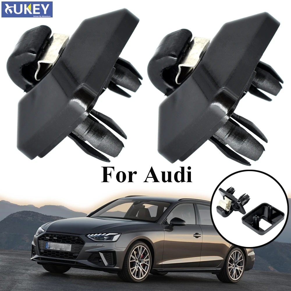2pcs For Audi A3 A4 A5 Q2 Q3 Q5 TT RS3 RS4 Black Sun Visor Clip Holder Car Interior Hooker Bracket Hook Hanger Styling | Автомобили и