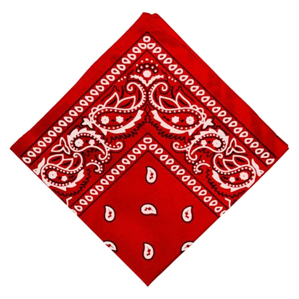 Cotton Paisley Cowboy Bandana Scarf Head Wrap Neck Wristband Handkerchief 2