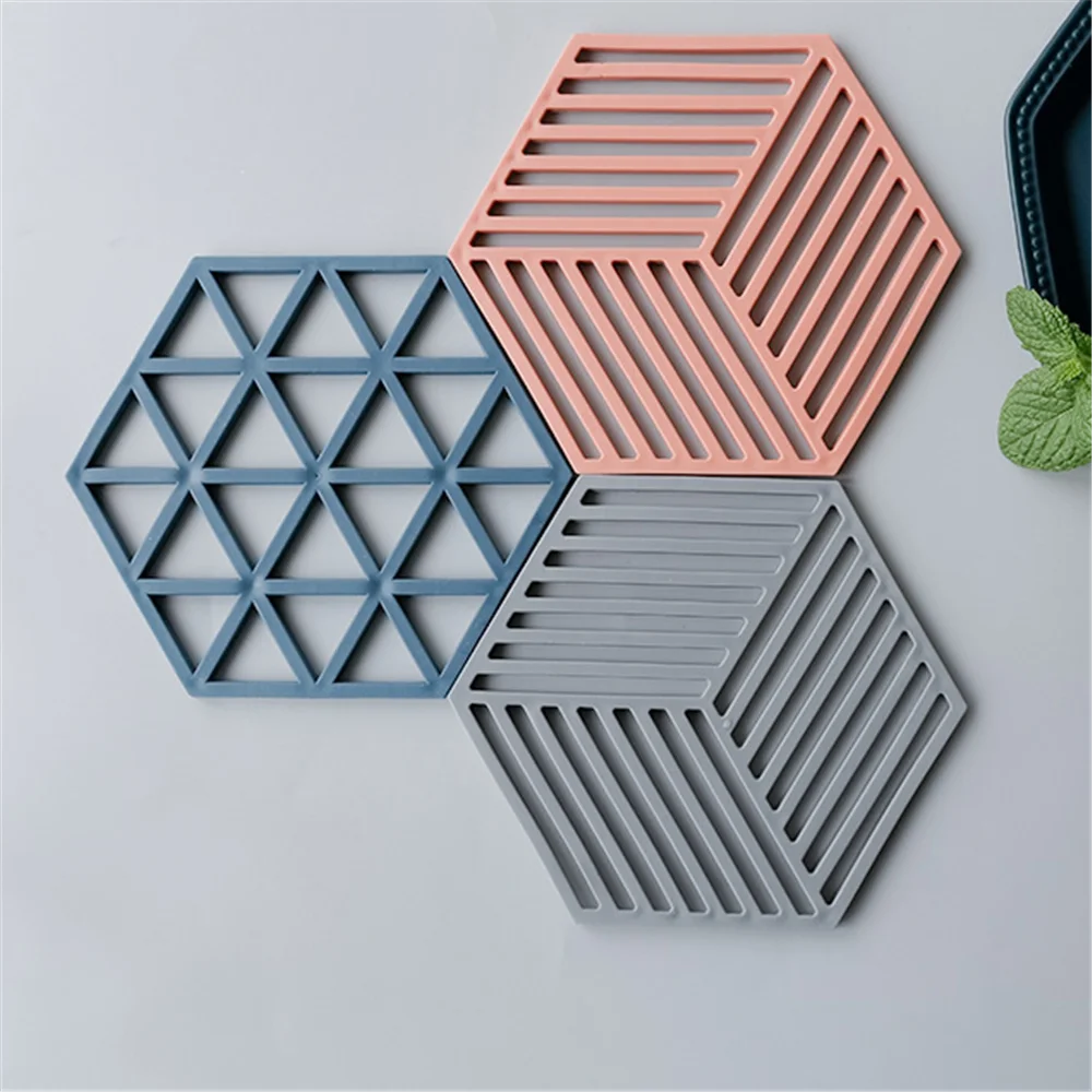 

Polymer Resin Coaster Mold Hexagonal Concrete Cup Mat Silicone Tray Mold Handmade Cement Pot Holder Molds