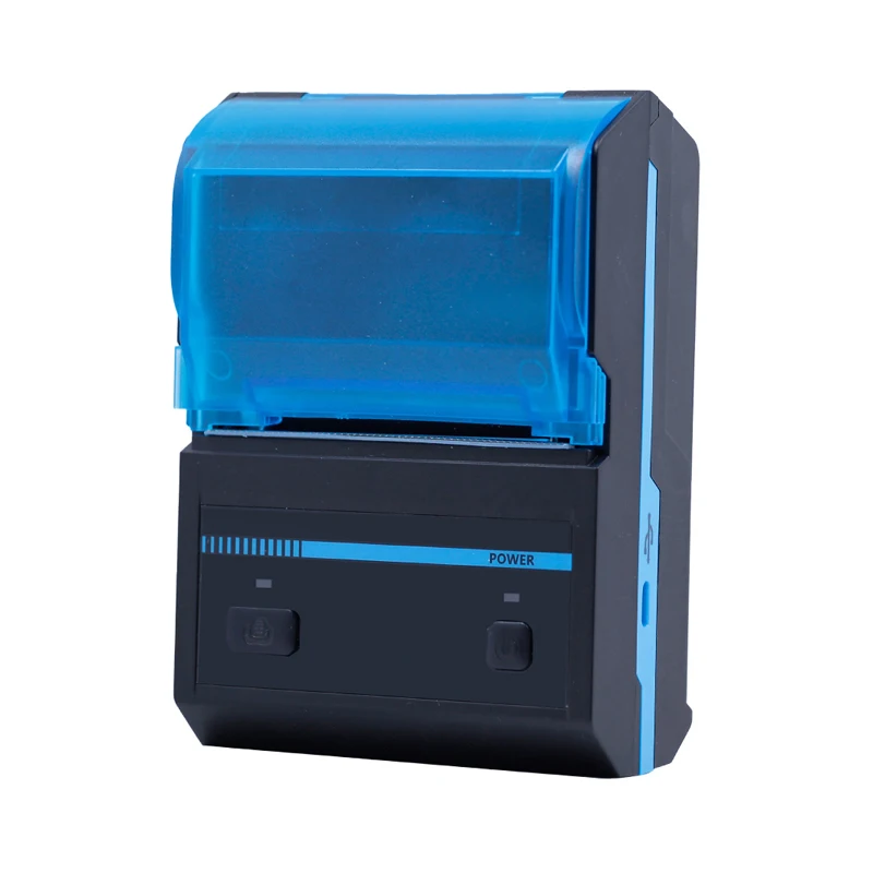Высокое качество Мини android pos Термальный чековый принтер Мобильный bluetooth с высокой скоростью тепловой Мини чековый принтер - Цвет: BLACK