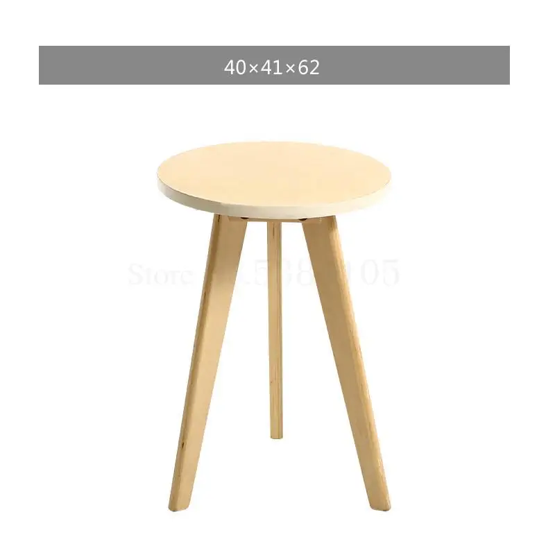 Журнальный столик из твердой древесины в скандинавском стиле, Простой Маленький журнальный столик, небольшой журнальный столик для гостиной, Круглый квадратный столик - Цвет: D