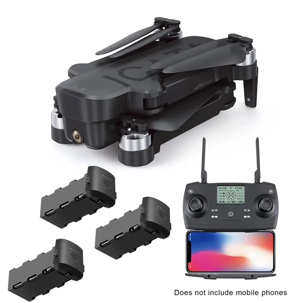 3 batteries SMRC icat6 Профессиональный складной Квадрокоптер Gps Дроны с камерой HD 4K RC самолет гоночный вертолет Следуйте за мной x PRO гоночный Дрон - Цвет: 3 batteries