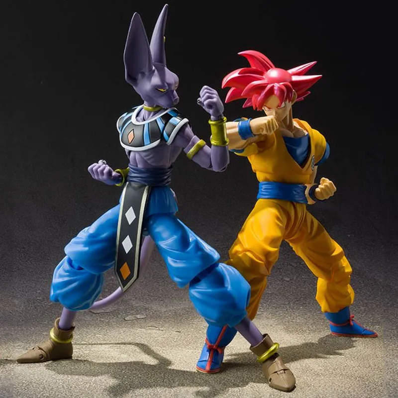 Аксессуары для солдат SHF драконий жемчуг супер красный Гоку Супер Саян Бог модели