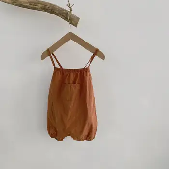 

2020 Korea Style Baby Girls Boys Cotton Overall Summer Kids Shorts 6-24m