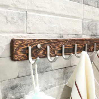 Wood Coat Hook Bathroom Robe Hooks Wall Mounted Wooden Clothes Hanger Towel Hanger Bathroom Hardware Accessories For Living Room Buy At The Price Of 12 88 In Aliexpress Com Imall Com