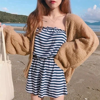 

2019 Fashion Knitted Cardigan Loose Hollow Long Sleeve Women Sweater Female Cardigans Women's Coats Outerwear
