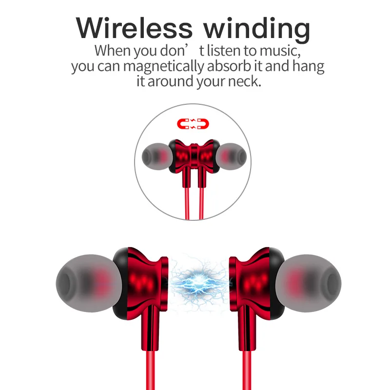 LKS 06 Magnetic Neckband Bluetooth 5 0 Wireless Earphone TF Card Power Display HD Call Headset IPX7 Waterproof Headphones