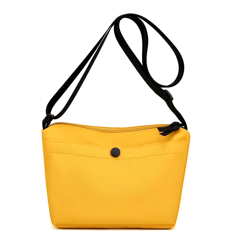 Nylon Shoulder Bag For Women 2021 Casual Small Waterproof Crossbody Bag Solid Color Soft Zipper Summer Coin Purse And Handbags 