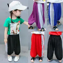 Летние тонкие противомоскитные штаны для девочек г. Корейский стиль, стиль, Детские шифоновые модные штаны-фонарики для маленьких девочек