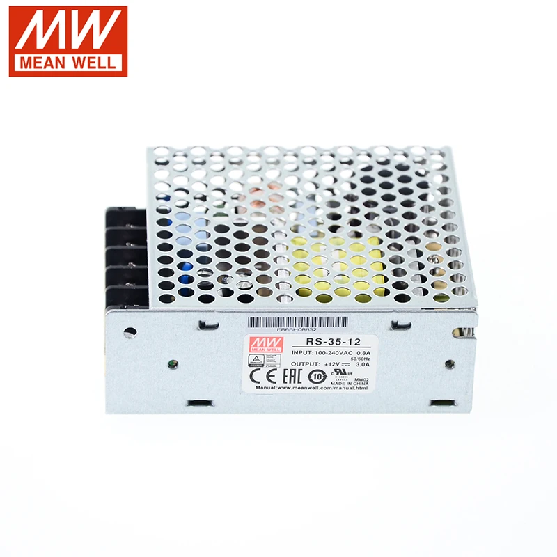 MEAN WELL RS 35 12 36 Вт в импульсный источник питания 110 В/220 В переменного тока до