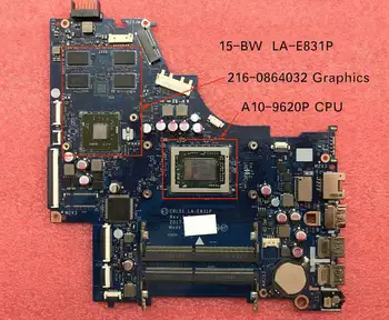 

924723-001 924723-501 924723-601 For HP 15-BW Laptop Motherboard with AMD A10-9620P CPU 216-0864032 GPU LA-E831P DDR4